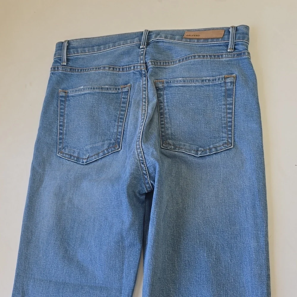 GRLFRND Reed High Rise Slim Crop Jeans Holding